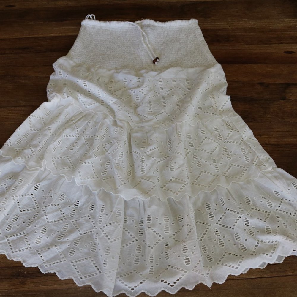 White Layered Skirt